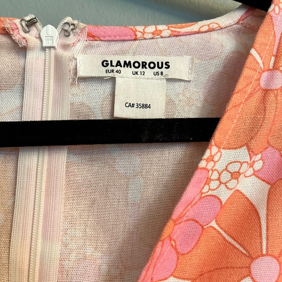 60s Print Floral Romper - Picture 4 of 6